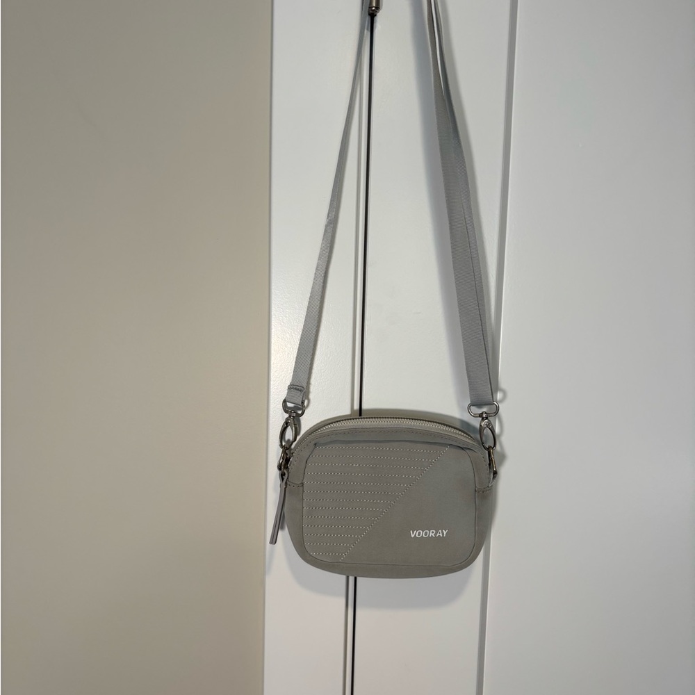 Adjustable Gray Crossbody Bag
